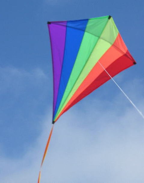 Giant Rainbow  Diamond Kite 5ft